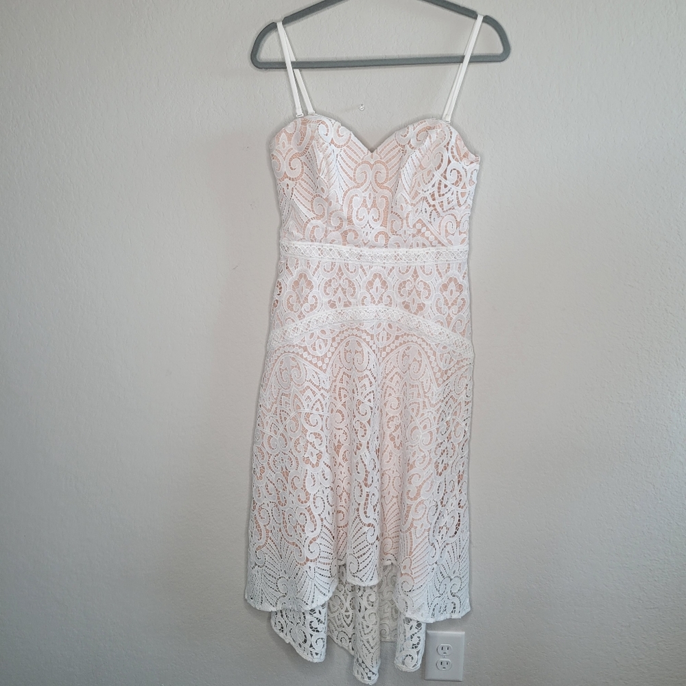 Lips London lace spaghetti strap high & low  dress size 6